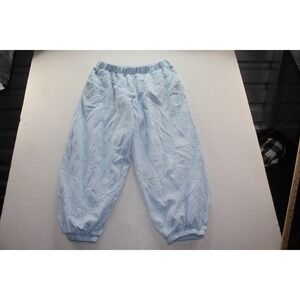 Pink Victoria's Secret Pants Womens XL Blue Tapered Leg Elastic Waistband